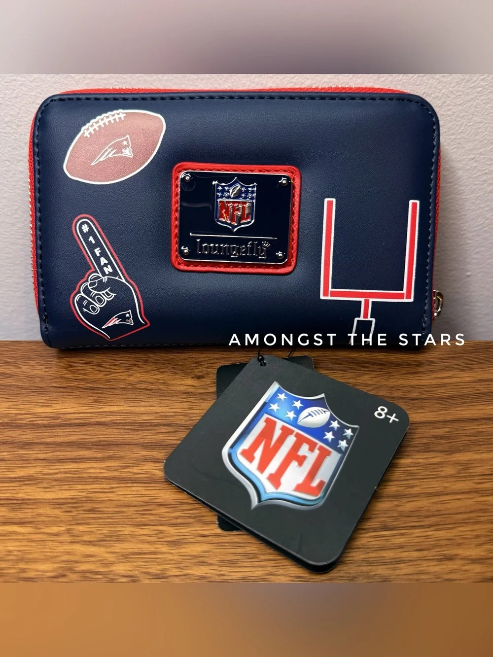 Loungefly NFL New England Patriots Full Zip Around Wallet
